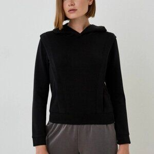 NUX Sleek Mia Cropped Hoodie Black M